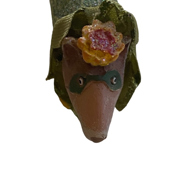 Vtg Patience Brewster Krinkles Dept 56 Mini Watermelon Halloween Ornament - Picture 6 of 13